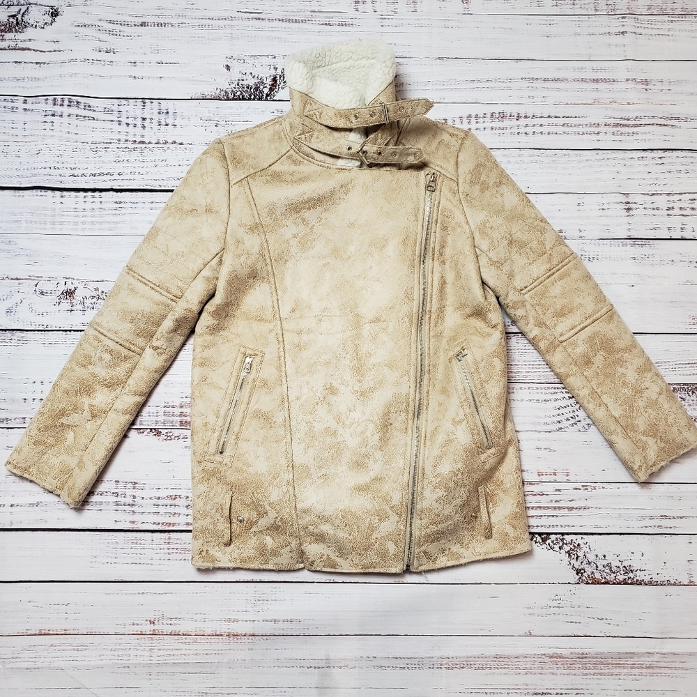 E&Joy by Etam Faux Fur/sherpa/Suede  Womens Coat